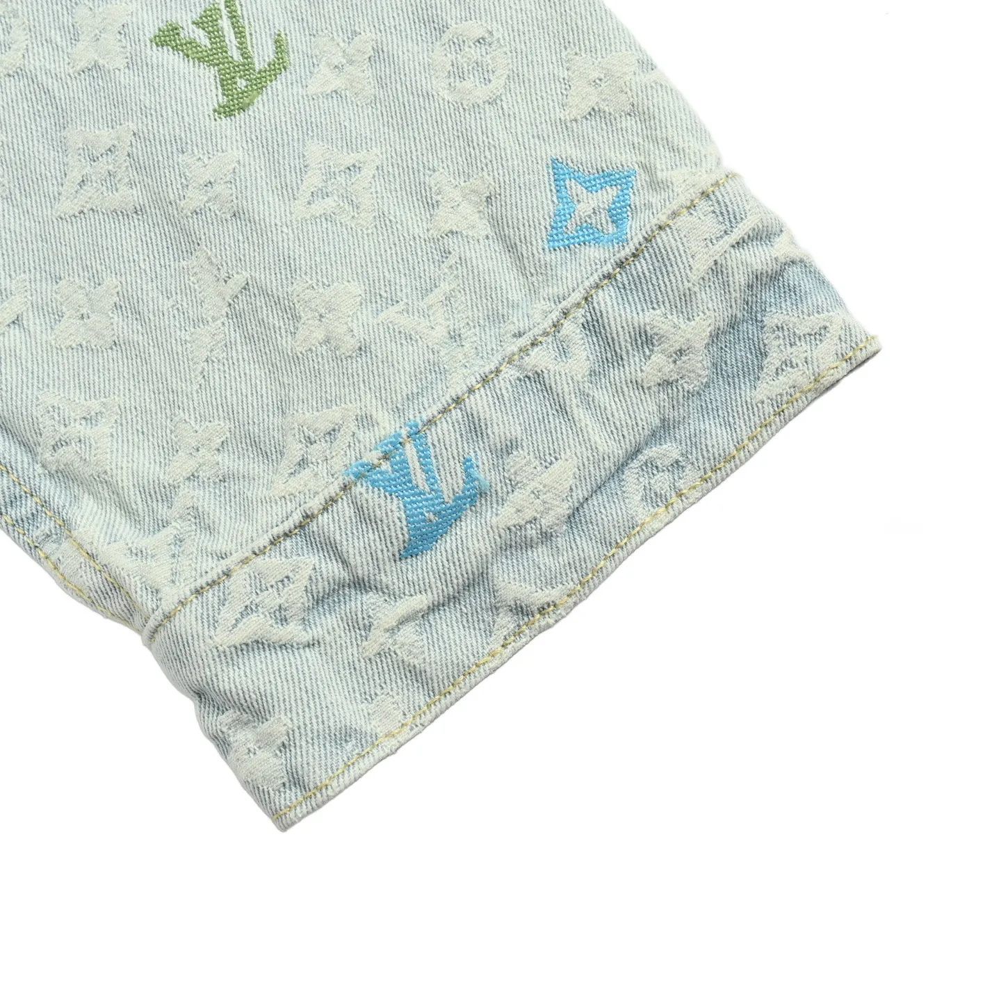 Louis Vuitton/Louis Vuitton Tyler joint old flower jacquard embroidered denim jacket